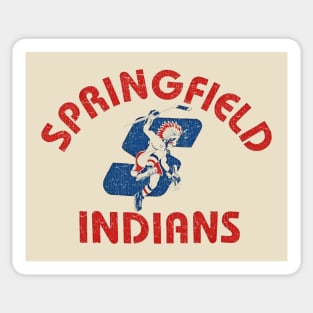 Springfield Indians Hockey 1974 Vintage Sticker